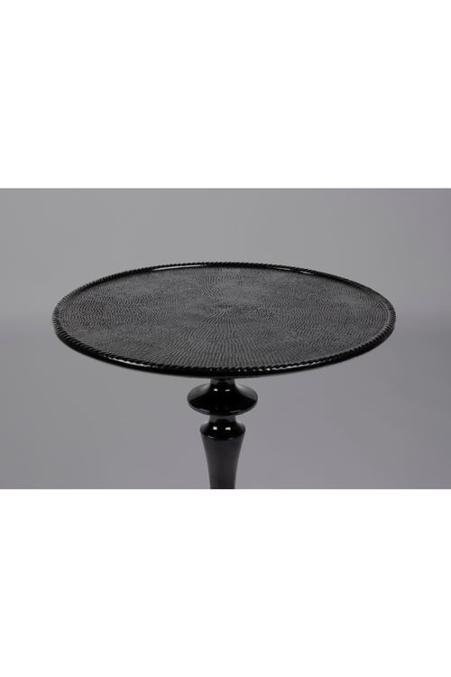 Table d'appoint sur pied noire