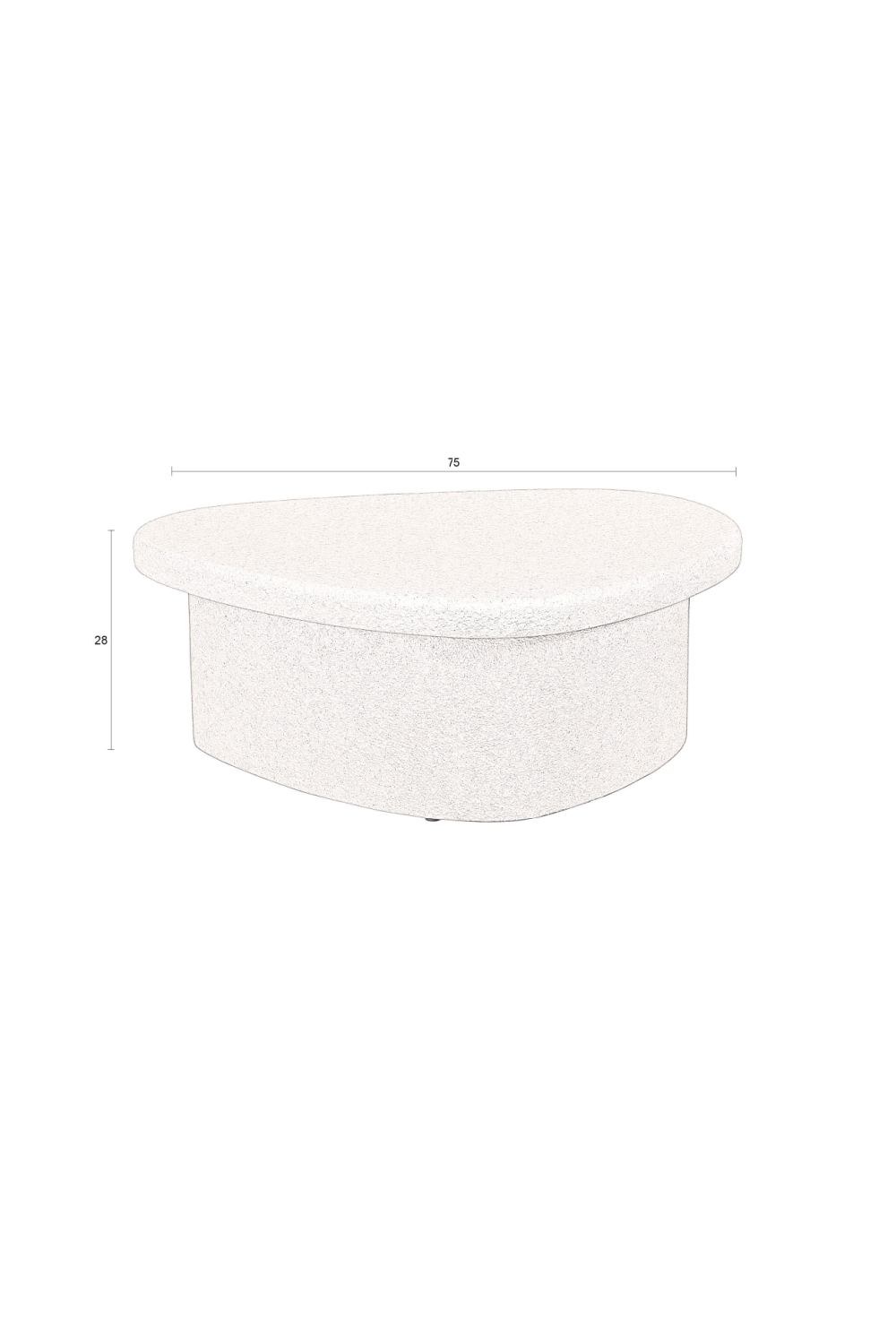 Table basse en marbre beige