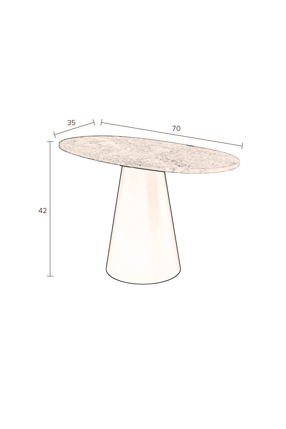 Table basse en marbre massif