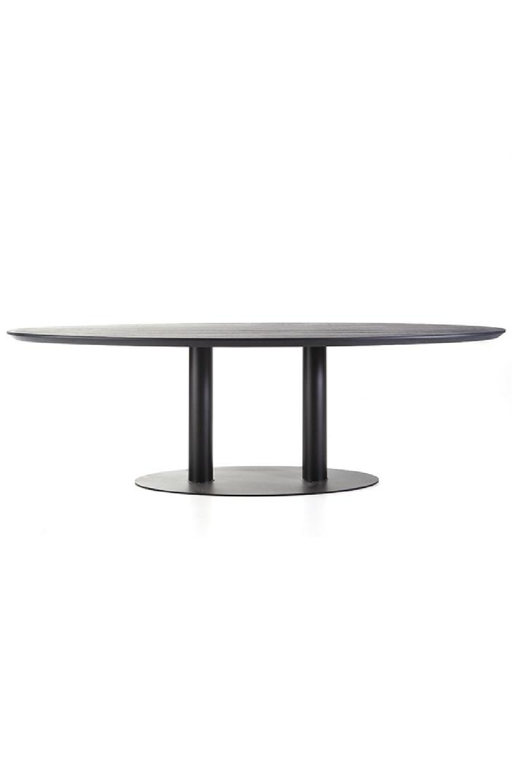 Table à manger ovale noire M