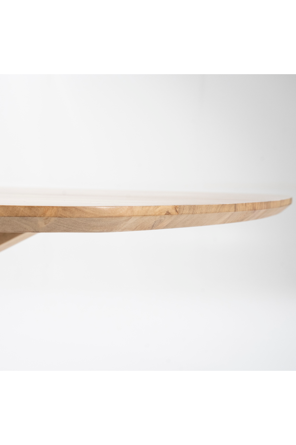 Table à manger en bois d'acacia naturel