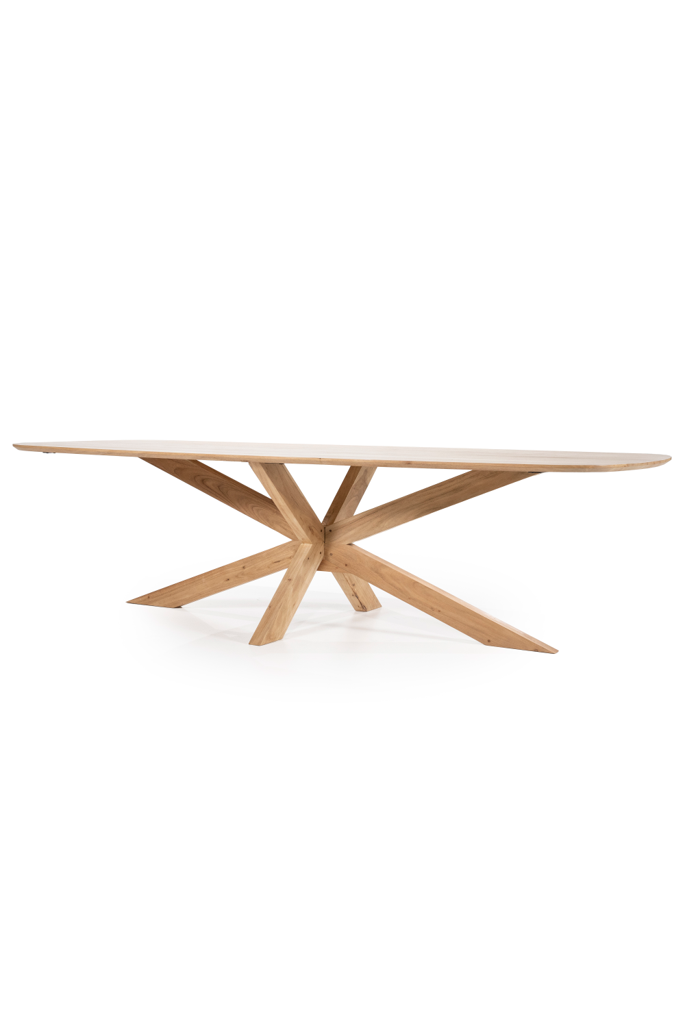 Table à manger en bois d'acacia naturel