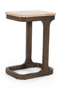 Table d'appoint en travertin