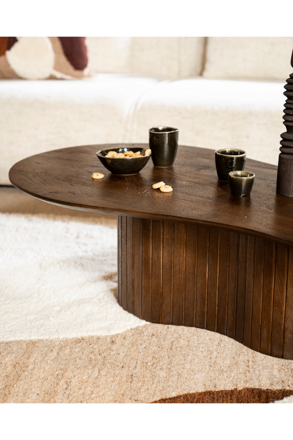 Table basse en bois de manguier bio