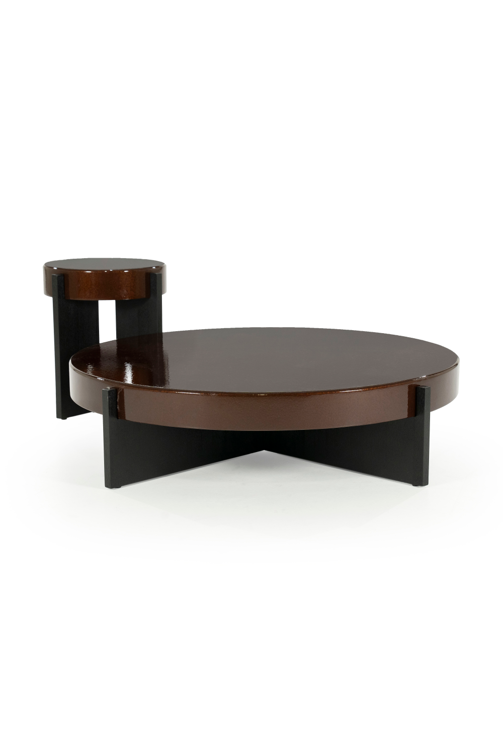 Table d'appoint coquillage peinte
