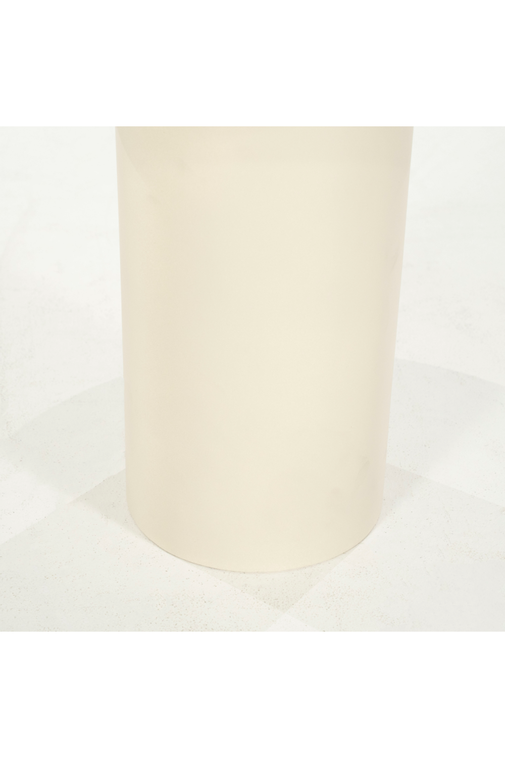 Table d'appoint ronde blanche avec piédestal