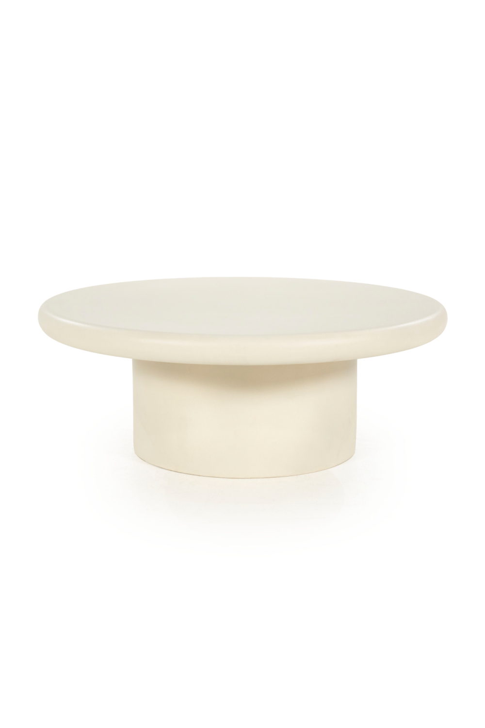 Table basse ronde blanche