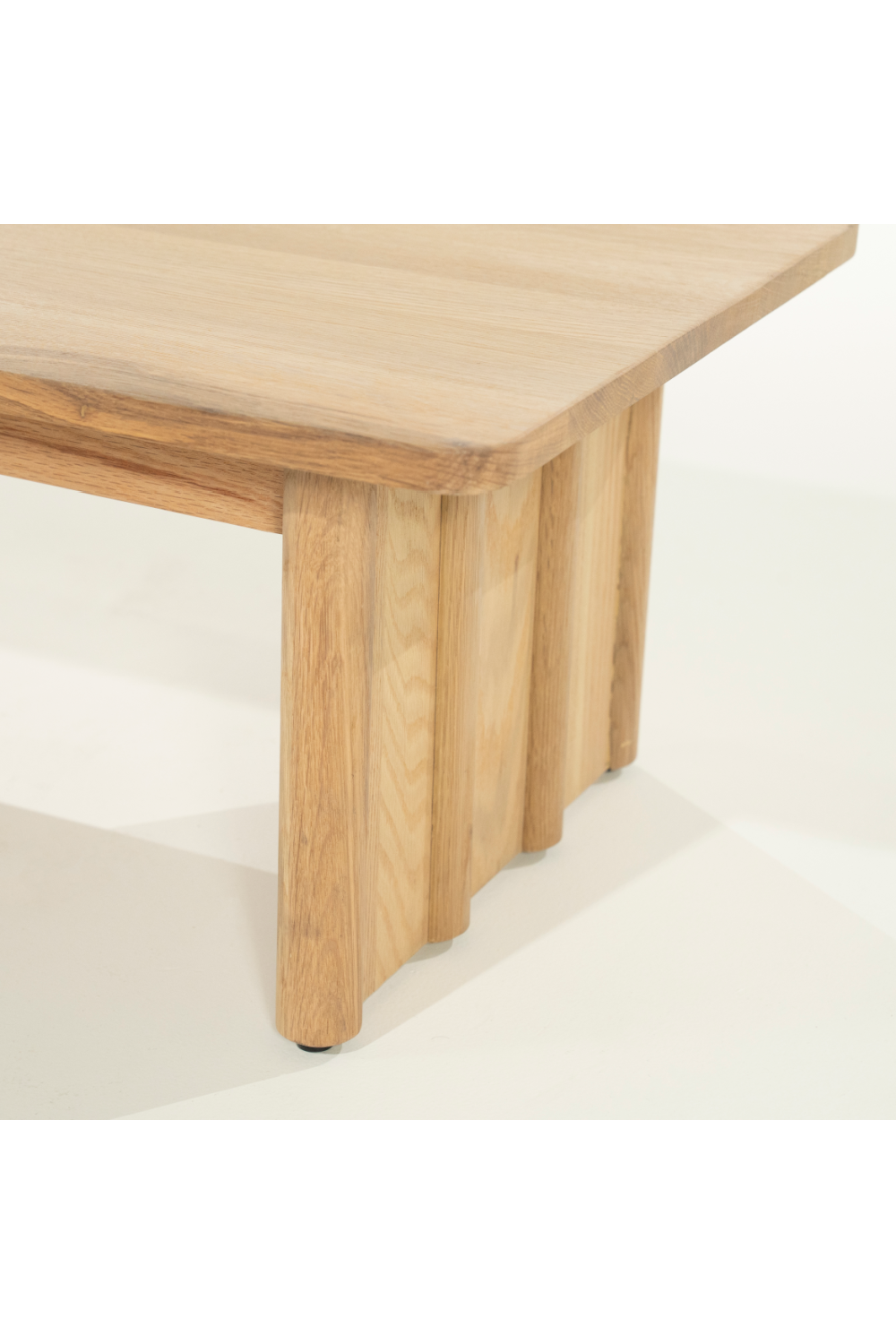 Table basse rectangulaire en chêne L