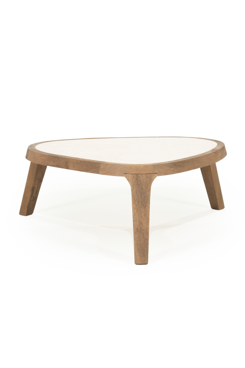 Table basse plateau marbre blanc