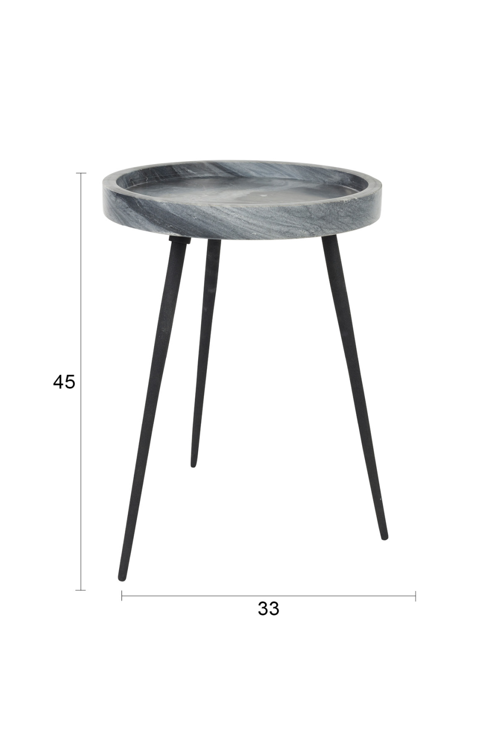 Table d'appoint en marbre massif