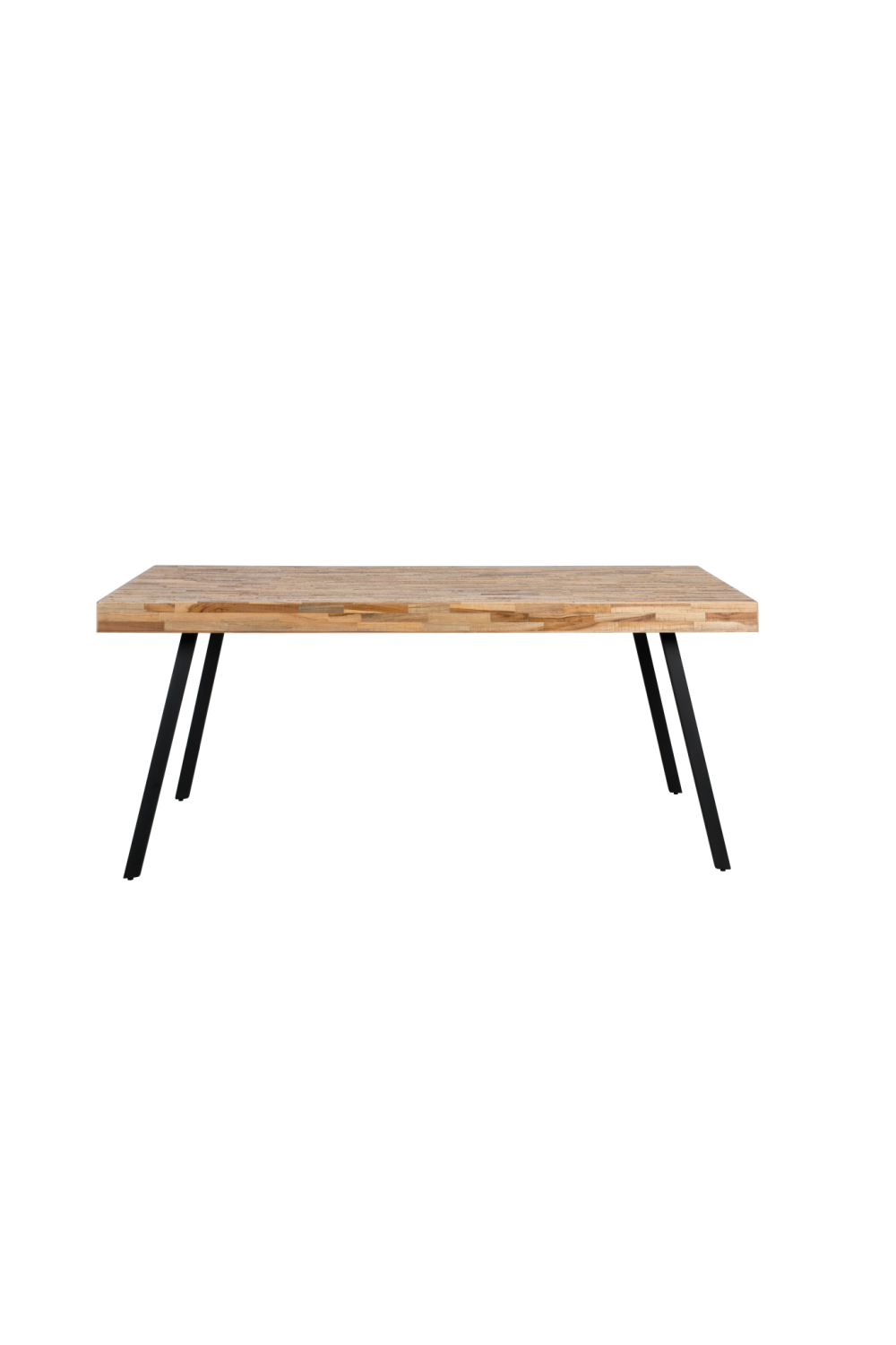 Table de salle à manger en teck laqué naturel