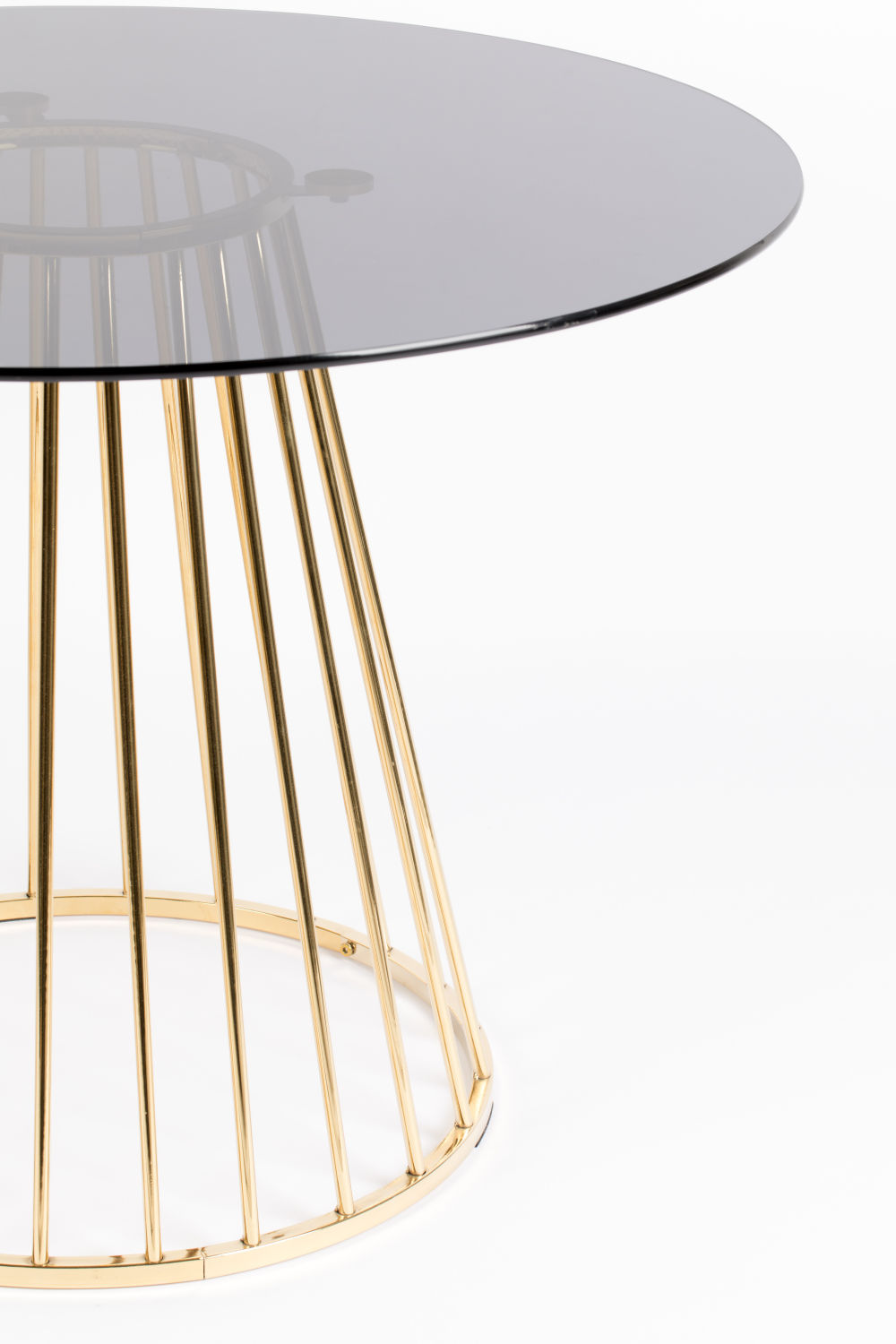 Table à manger ronde en verre