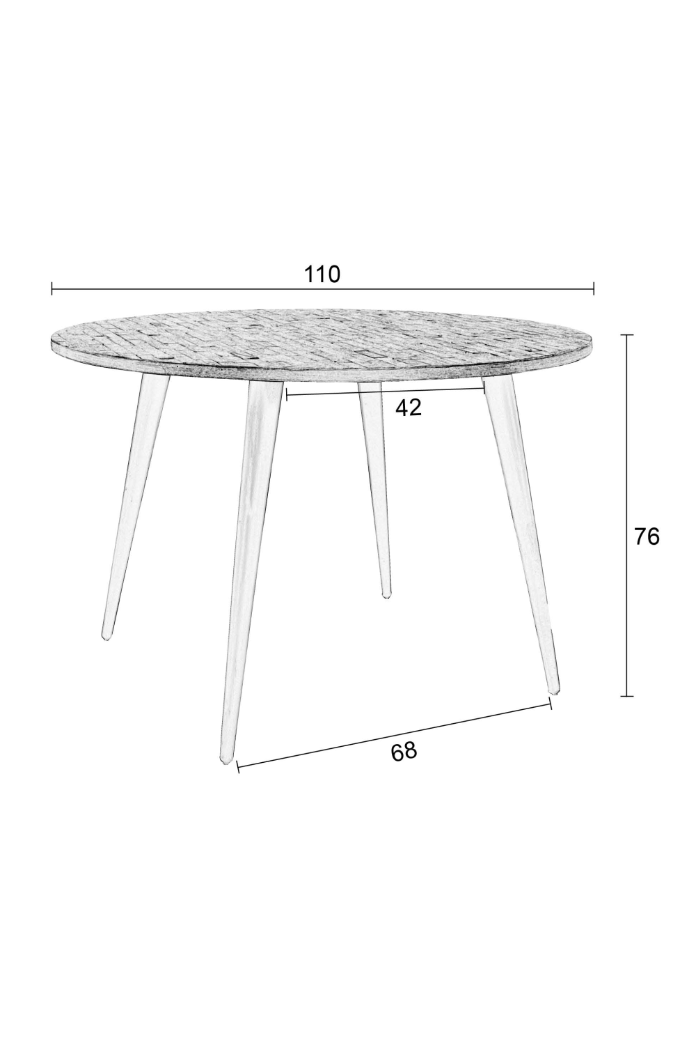 Table à manger ronde en teck