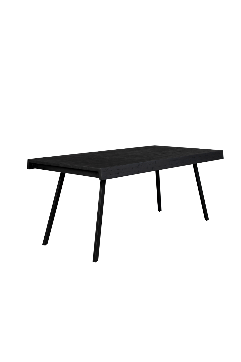 Table à manger en teck laqué noir