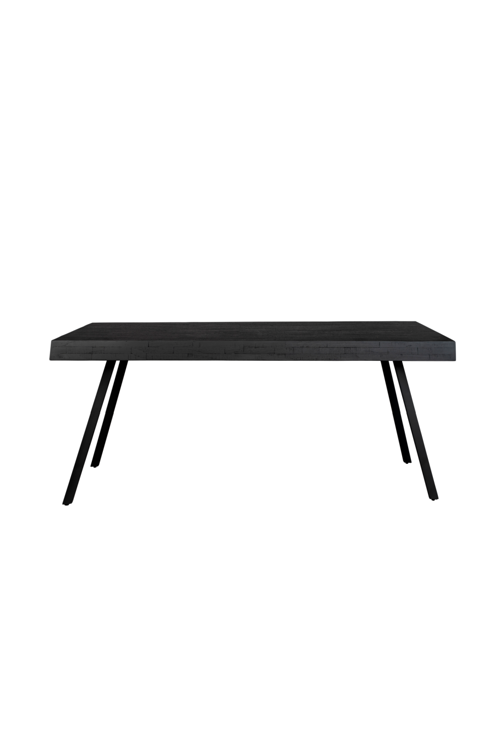 Table à manger en teck laqué noir