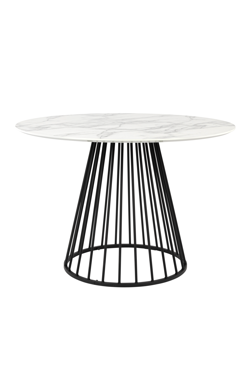 Table piédestal en marbre blanc