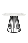 Table piédestal en marbre blanc