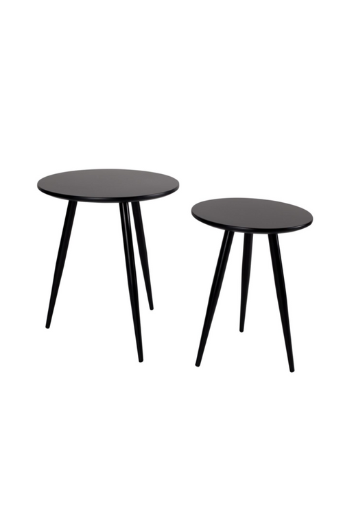 Tables d'appoint gigognes noires (2)