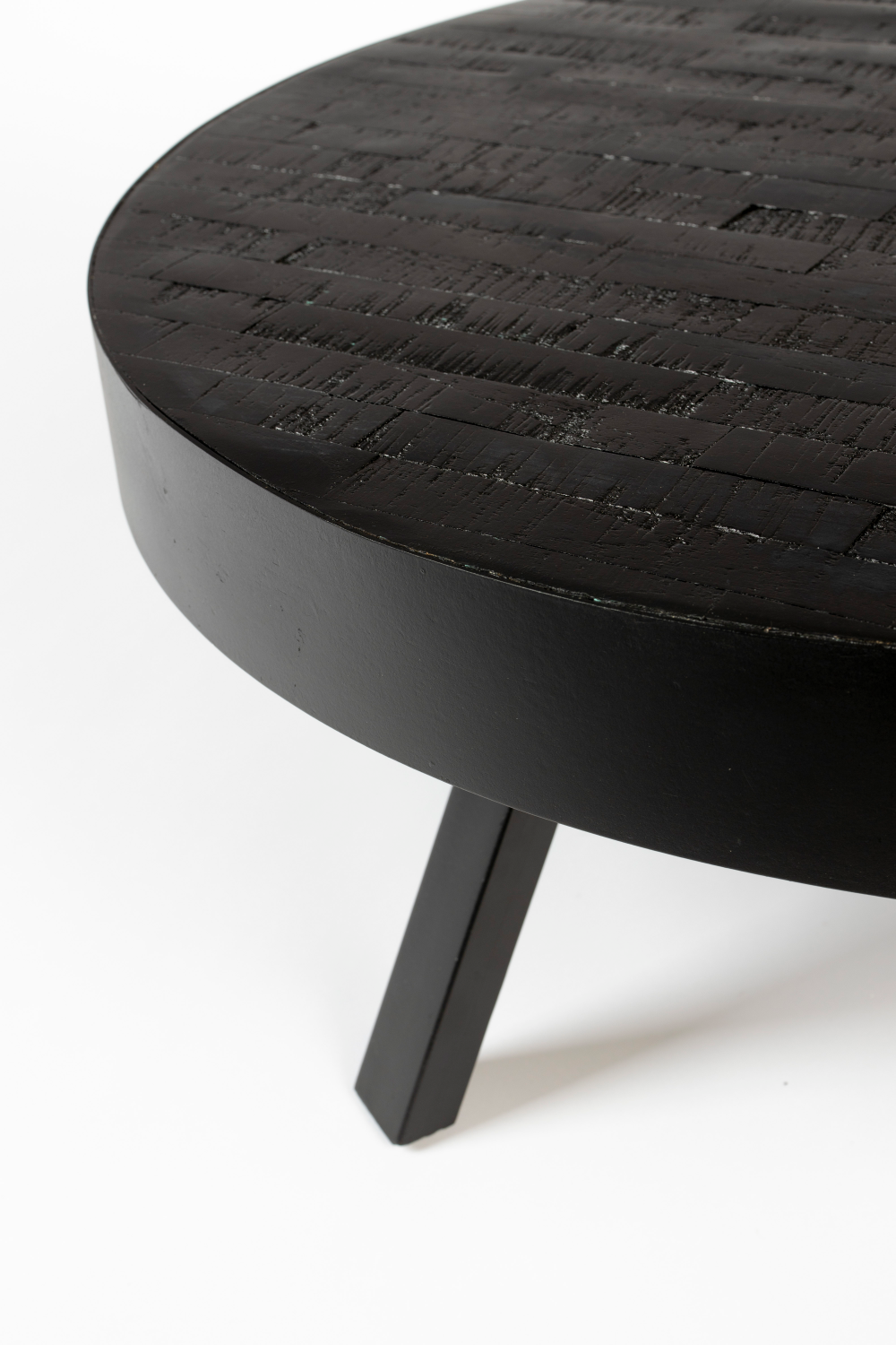 Table basse ronde en teck