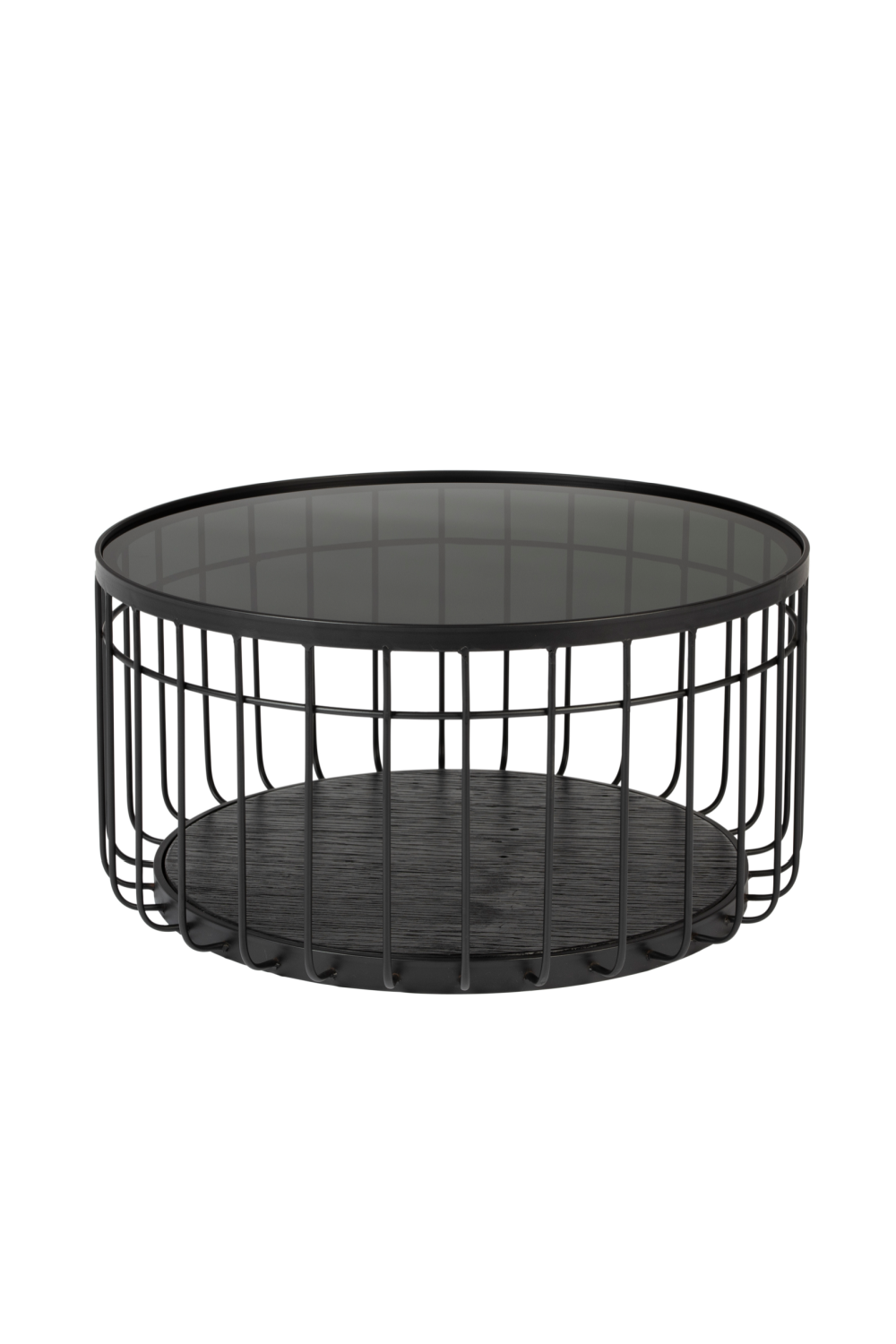 Table basse industrielle noire