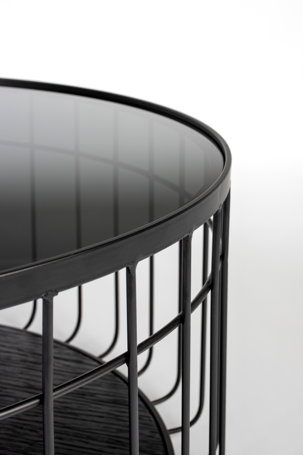 Table basse industrielle noire