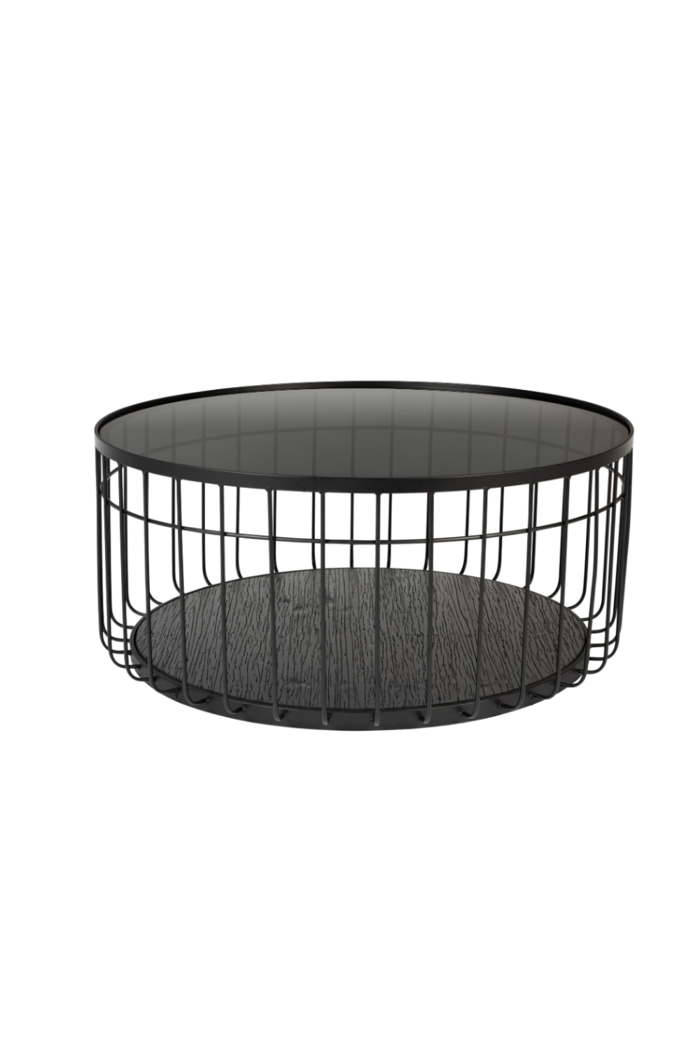 Table basse industrielle noire