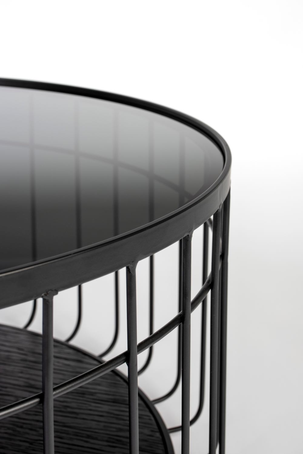 Table basse industrielle noire