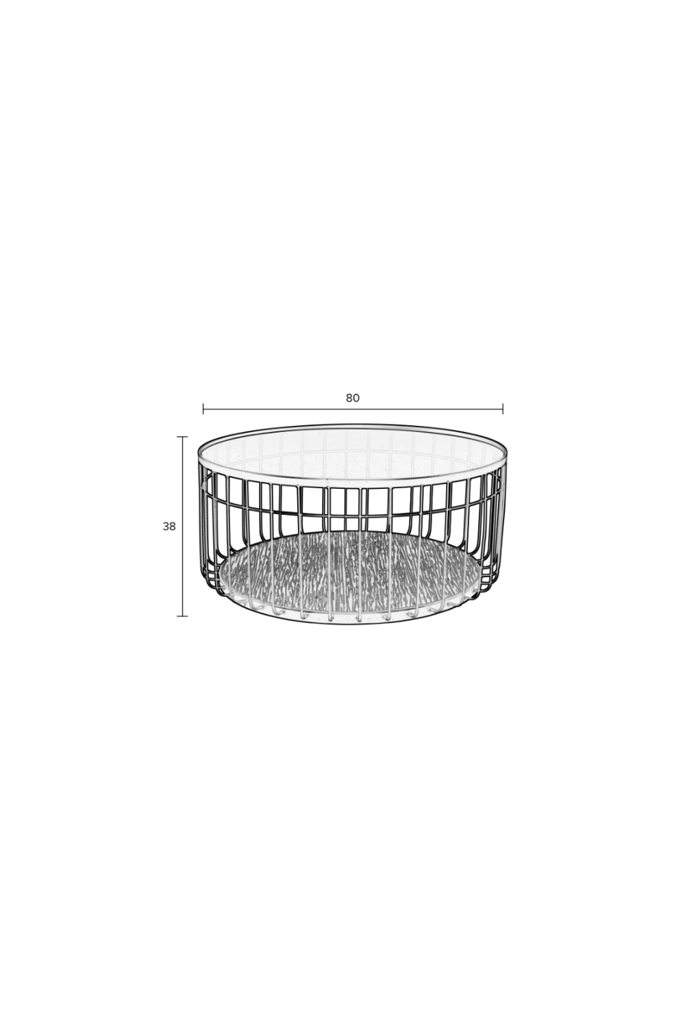 Table basse industrielle noire