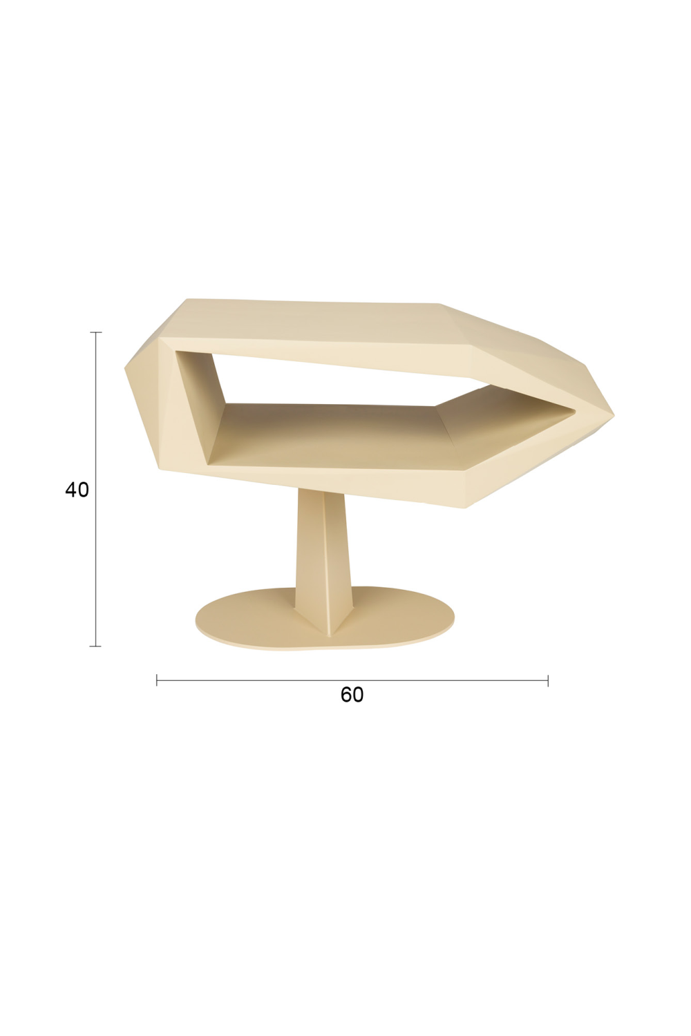 Table d'appoint géométrique moderne
