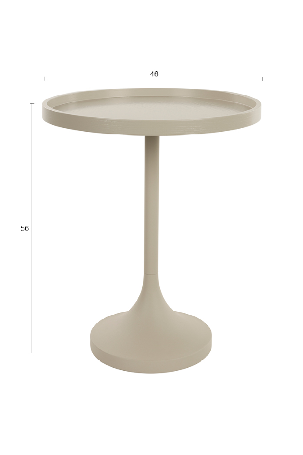 Table d'appoint ronde à piedestal