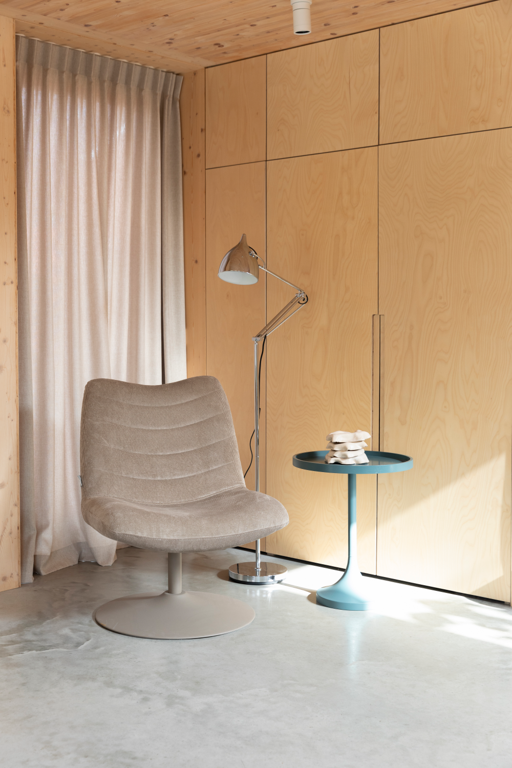 Table d'appoint ronde à piedestal