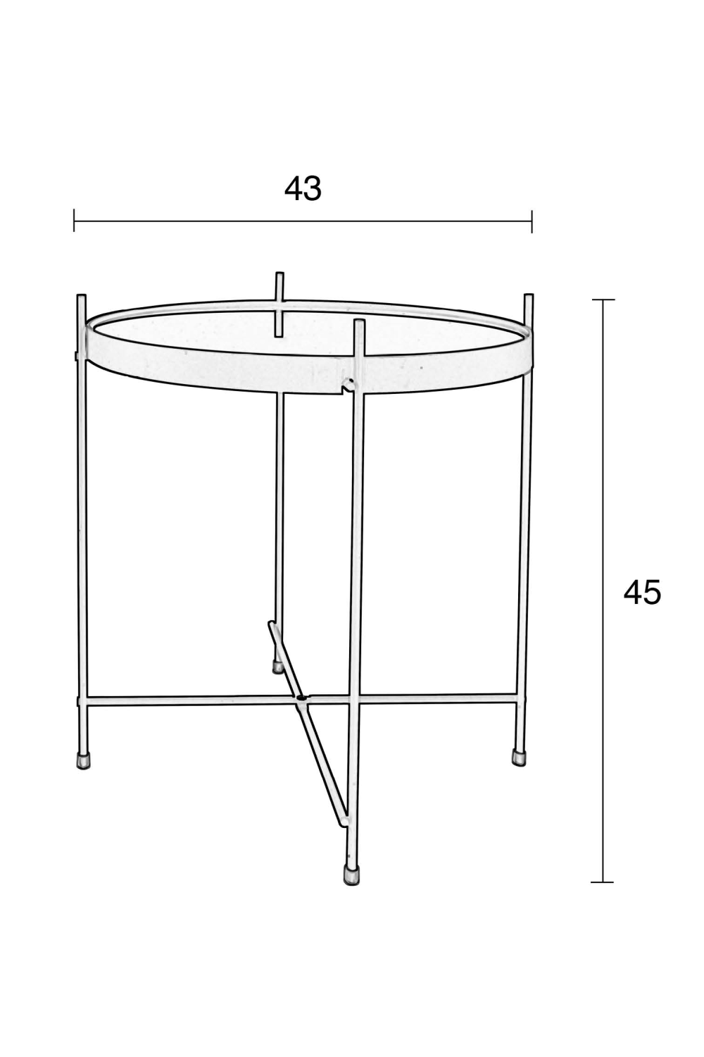 Table d'appoint ronde (S)