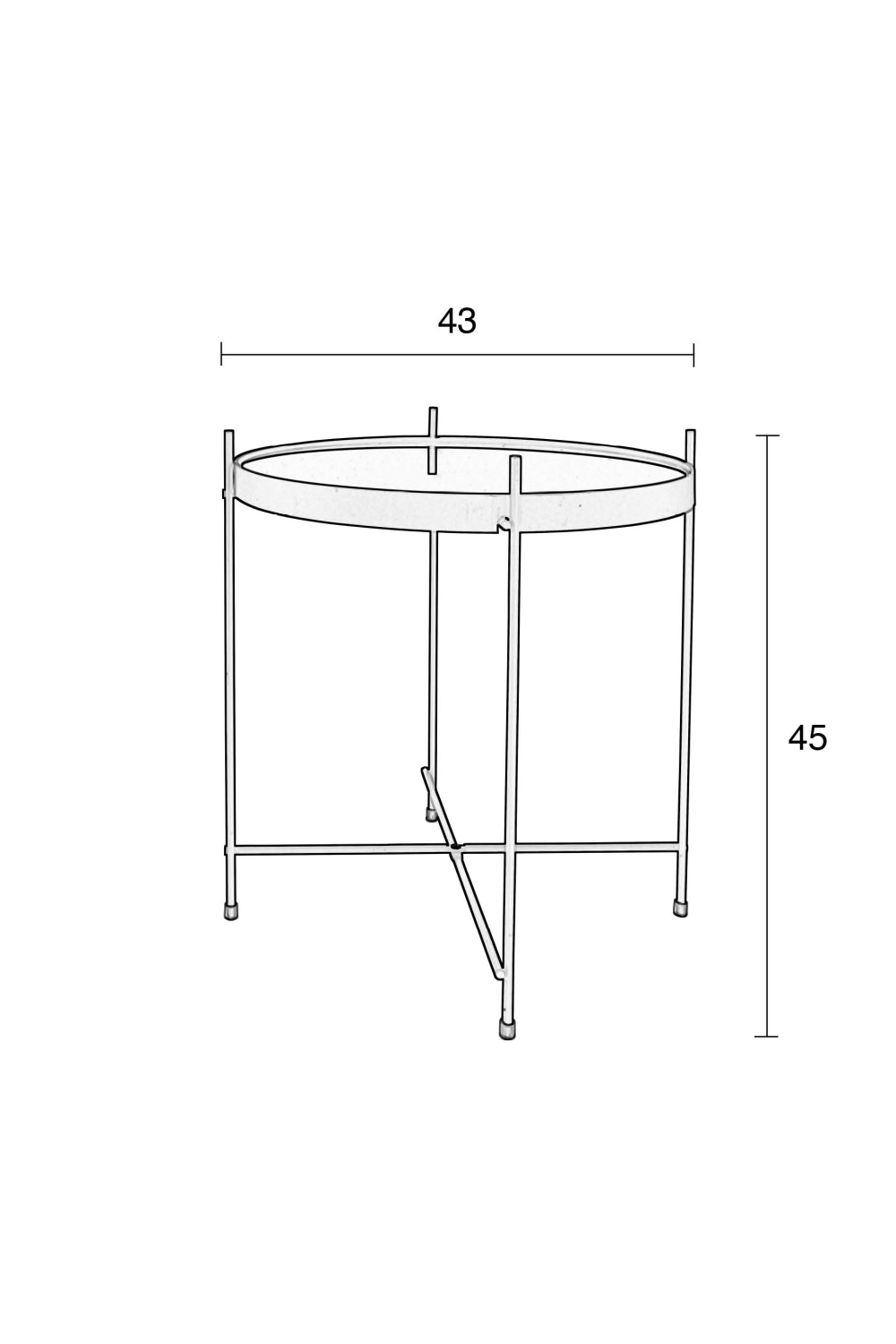 Table d'appoint ronde (S)
