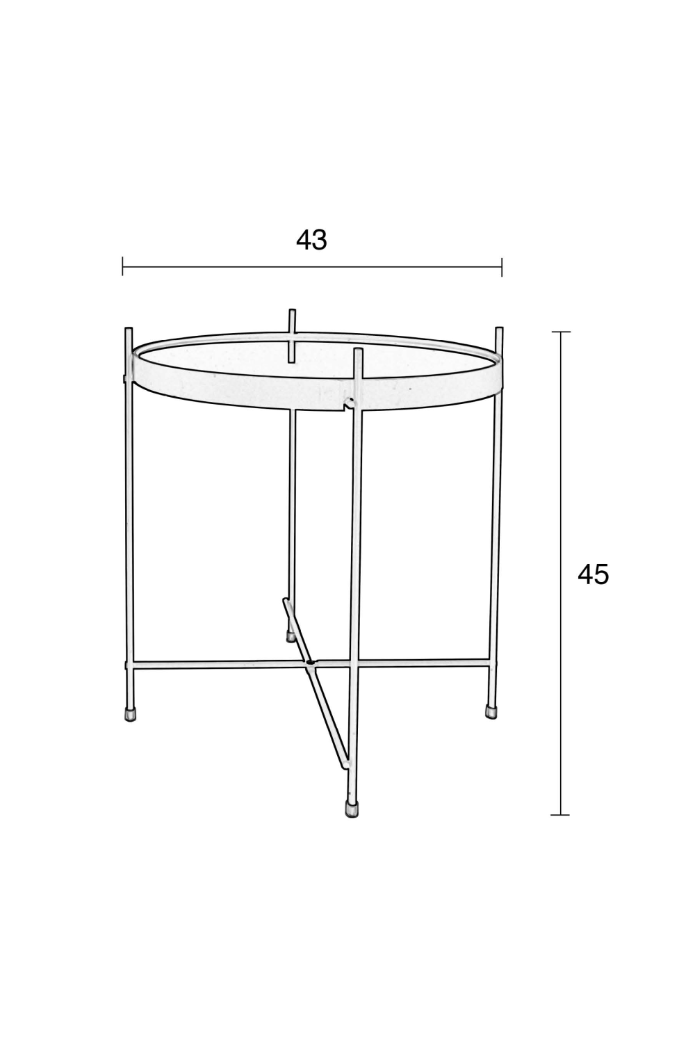 Table d'appoint ronde (S)