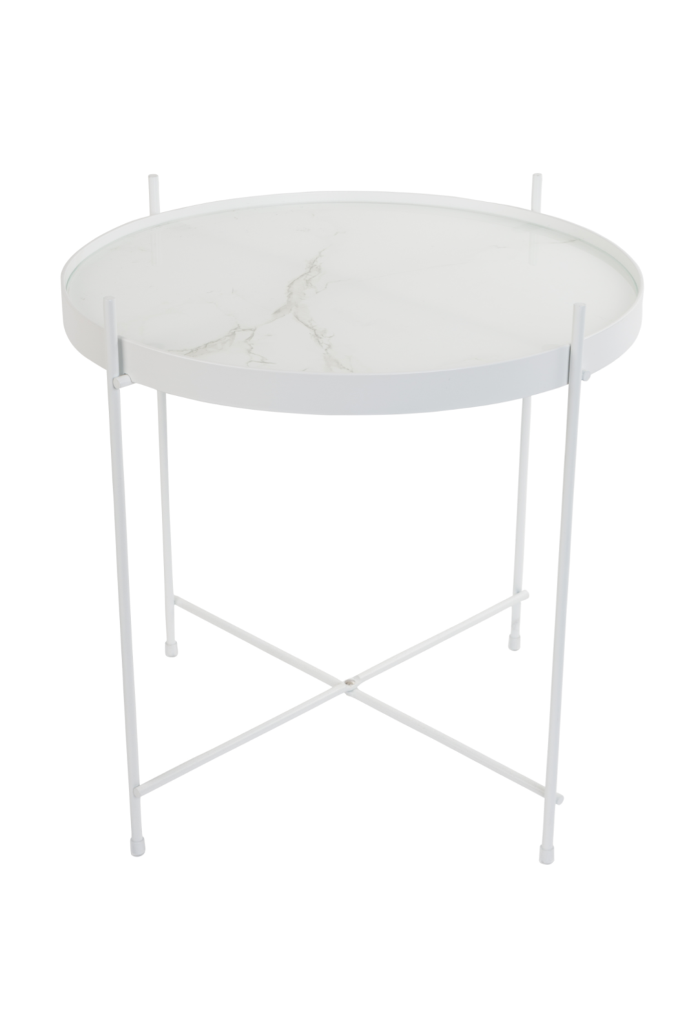 Table d'appoint détachable en marbre