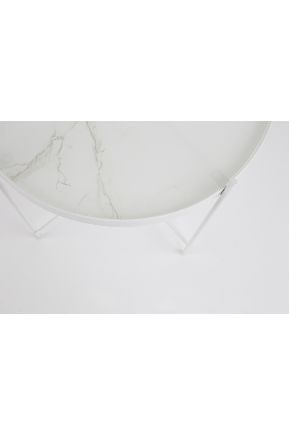 Table d'appoint détachable en marbre