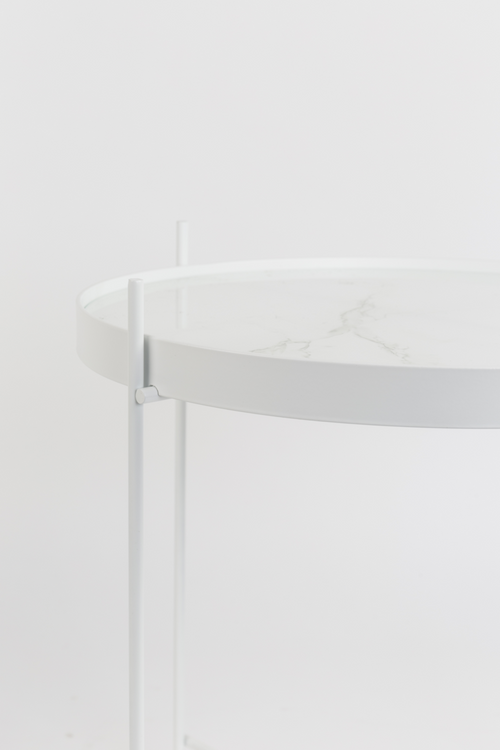 Table d'appoint détachable en marbre