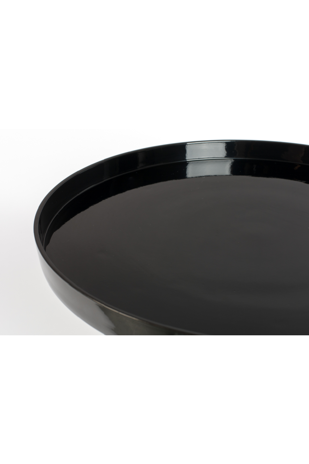 Table d'appoint sur pied noire