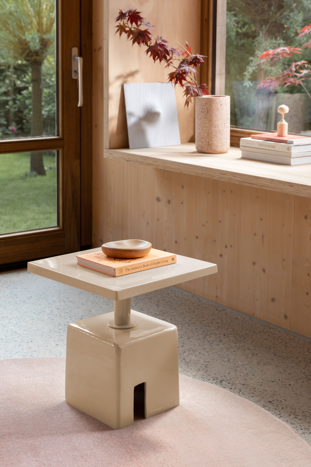 Table d'appoint carrée en fer